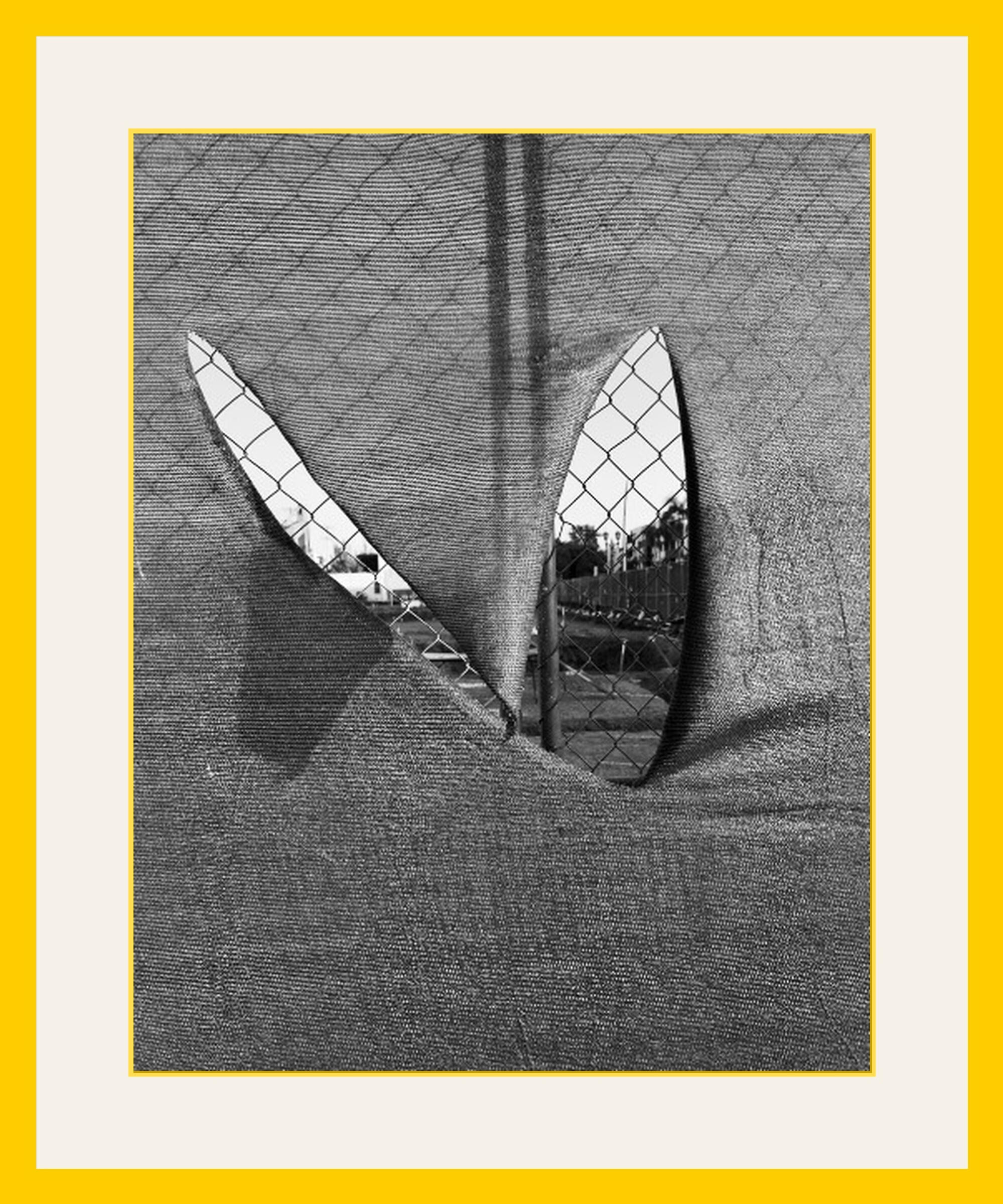 Mesh Cinematic Industrial Noir Black and White High Contrast Photography. 1/1 Unique Artifact Los Angeles Archival Print by Barton Caplan